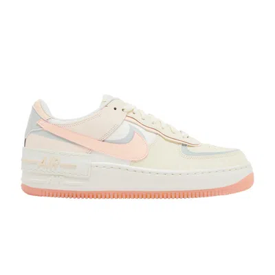 Pre-owned Nike Wmns Air Force 1 Shadow 'coconut Milk Crimson Tint' In Cream