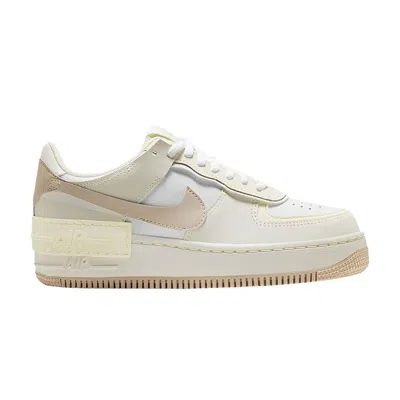Pre-owned Nike Wmns Air Force 1 Shadow 'white Fossil Stone' In Cream