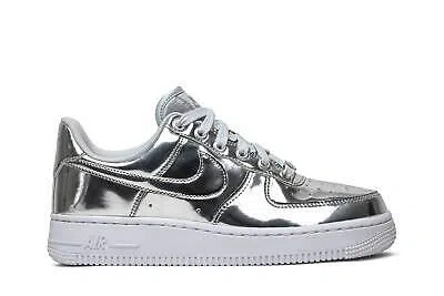 Pre-owned Nike Wmns Air Force 1 Sp 'liquid Metal - Chrome' Cq6566-001 In White