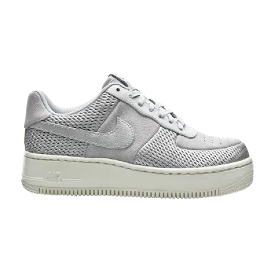 Pre-owned Nike Wmns Air Force 1 Upstep Premium 'metallic Platinum' In Silver