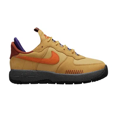 Pre-owned Nike Wmns Air Force 1 Wild 'wheat Gold' In Brown