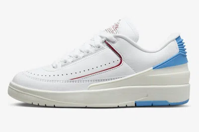 Pre-owned Nike Wmns Air Jordan Retro 2 Low Unc To Chicago White Red Blue Womens Dx4401 164