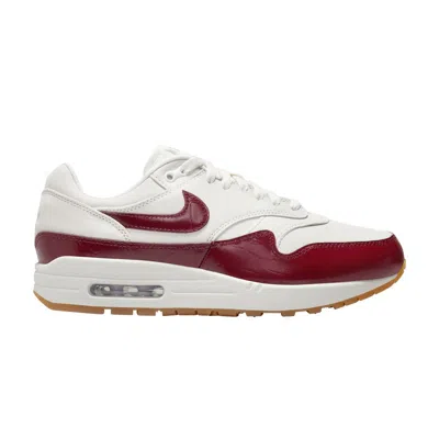 Pre-owned Nike Wmns Air Max 1 Lx 'team Red Croc' In White