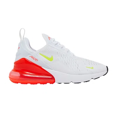 Pre-owned Nike Wmns Air Max 270 'white Bright Crimson Volt'