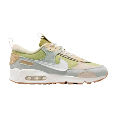 Pre-owned Nike Wmns Air Max 90 Futura 'buff Gold Light Silver' In Green