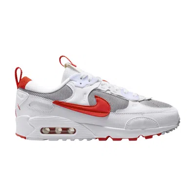 Pre-owned Nike Wmns Air Max 90 Futura 'white Picante Red'