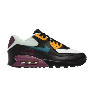 Pre-owned Nike Wmns Air Max 90 'silver Bordeaux Teal' In Multi-color