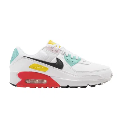 Pre-owned Nike Wmns Air Max 90 'spring Multi-color' In White