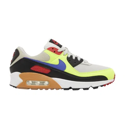 Pre-owned Nike Wmns Air Max 90 'volt Light Bone Ultramarine' In Grey