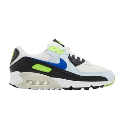 Pre-owned Nike Wmns Air Max 90 'white Blue Tint Volt'