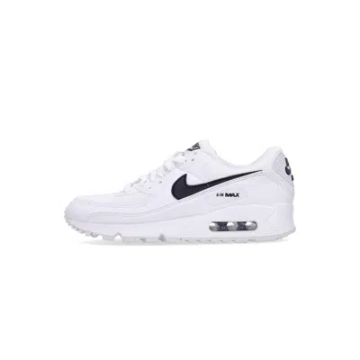 Nike Air Max 90 Trainers In White And Black In White/black/white