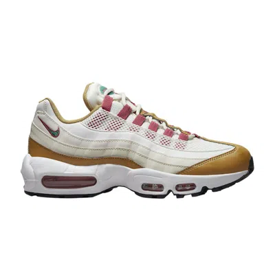 Pre-owned Nike Wmns Air Max 95 'powerwall - White Wheat' In Tan