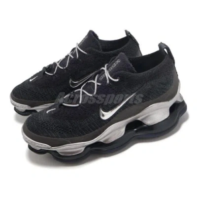 Pre-owned Nike Wmns Air Max Scorpion Fk Black Metallic Silver Women Casual Shoe Hj3487-001