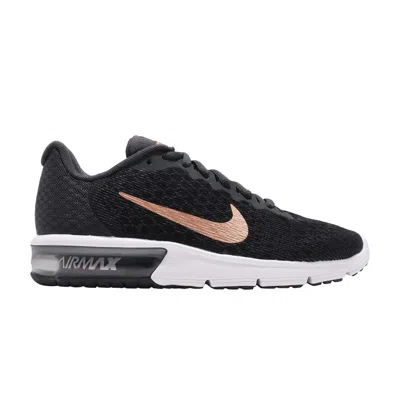 Pre-owned Nike Wmns Air Max Sequent 2 'metallic Red Bronze' In Black