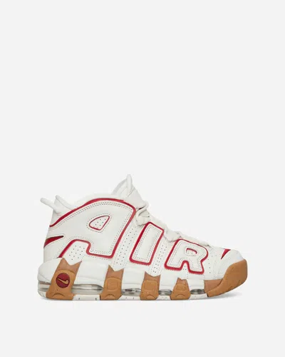 Nike Women S Air More Uptempo Sneakers Phantom / Gym Red In White