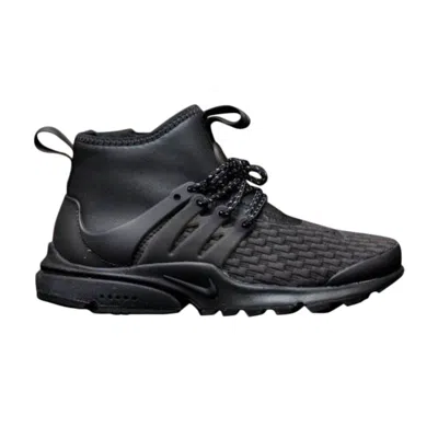 Pre-owned Nike Wmns Air Presto Mid Utility Premium 'triple Black'