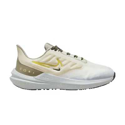 Pre-owned Nike Wmns Air Winflo 9 Shield 'pale Ivory High Voltage' In Cream