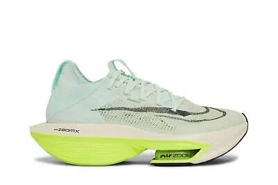 Pre-owned Nike Air Zoom Alphafly Next% 2 'mint Foam Volt' Dv9425-300 Women's Shoes In Purple