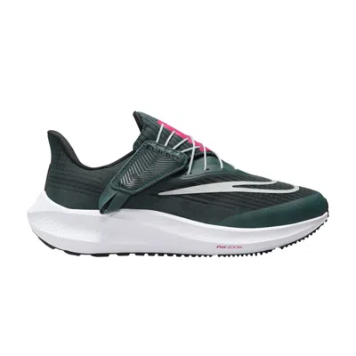 Pre-owned Nike Wmns Air Zoom Pegasus 39 Flyease Wide 'deep Jungle Metallic Silver' In Green