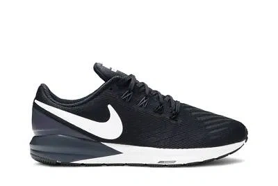 Pre-owned Nike Wmns Air Zoom Structure 22 'gridiron' Aa1640-002 In Black/white-gridiron