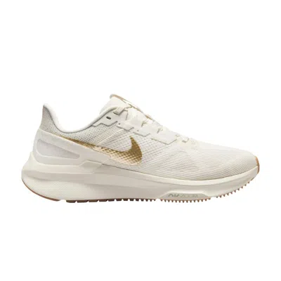 Pre-owned Nike Wmns Air Zoom Structure 25 'phantom Metallic Gold' | Cream | Women's Size 9