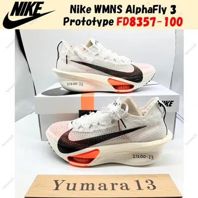 Pre-owned Nike Wmns Alphafly 3 Prototype Fd8357-100 Women's Size In White