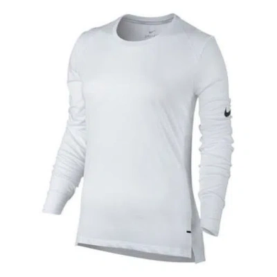 Nike (wmns) Apparel S  Breathe Top Ls Elite In White