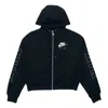 Nike (wmns) As W  Sportswear Air Hoodie Fz Flc Bb Black