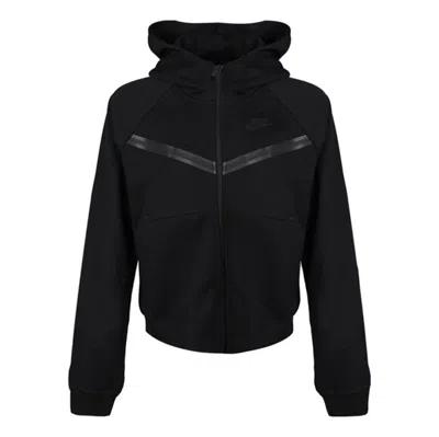 Nike (wmns) As W  Sportswear Tch Flc Wr Hoodie Fz Black