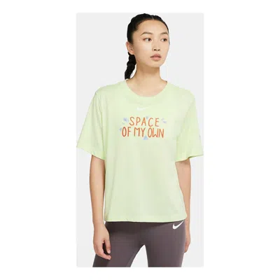 Nike (wmns) As W Nk Df B. Garden Ss Tee Lime Ice
