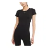 Nike Women's Court Advantage Dri-fit Short-sleeve Top In Black