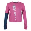 Nike (wmns) As W Nk Icnclsh Sphr Top Crew Cosmic Fuchsia In Pink