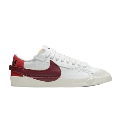 Pre-owned Nike Wmns Blazer Low '77 Jumbo 'white Dark Beetroot'