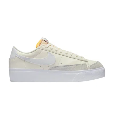 Pre-owned Nike Wmns Blazer Low Platform 'sail' In White