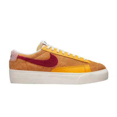 Pre-owned Nike Wmns Blazer Low Platform 'sunset' In Tan