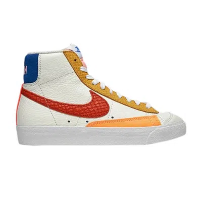 Pre-owned Nike Wmns Blazer Mid '77 'campfire Orange' In White