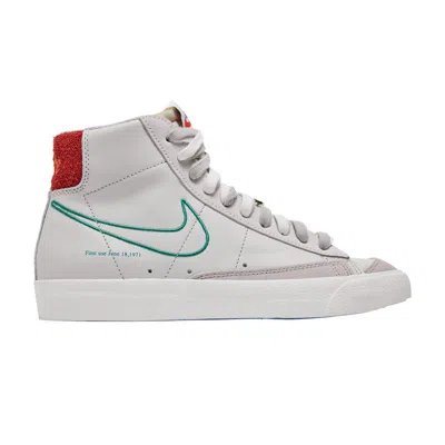 Pre-owned Nike Wmns Blazer Mid '77 Se 'first Use - Green Noise' In White