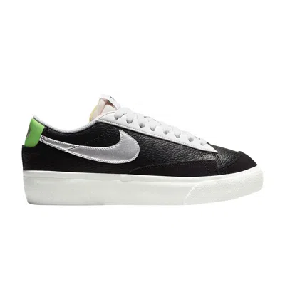 Pre-owned Nike Wmns Blazer Platform 'black Metallic Silver' | Women's Size 6