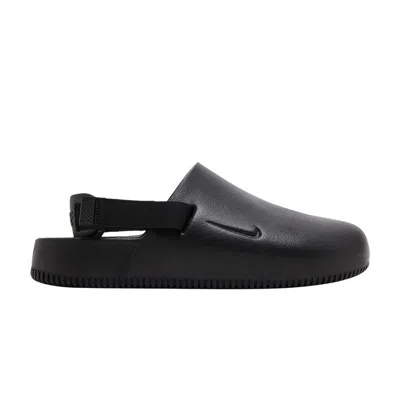 Pre-owned Nike Wmns Calm Mule 'triple Black'