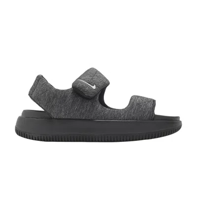 Pre-owned Nike Wmns Calm Sandal Se 'black Metallic Silver' | Women's Size 9