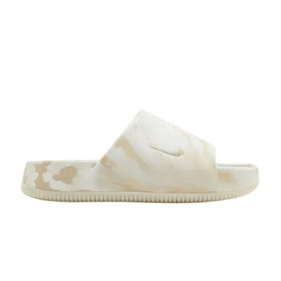 Pre-owned Nike Wmns Calm Se Slide 'phantom Marbled' In Cream