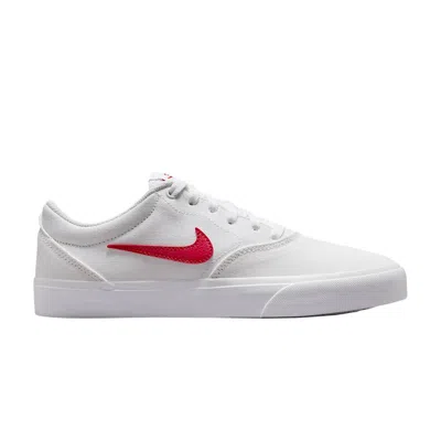 Pre-owned Nike Wmns Charge Canvas Sb 'white University Red' | Women's Size 7.5