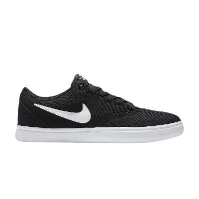 Pre-owned Nike Wmns Check Solarsoft Canvas Sb 'black Platinum'
