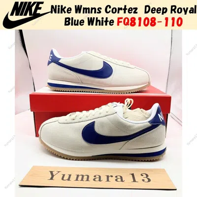 Pre-owned Nike Wmns Cortez Deep Royal Blue White Fq8108-110 Size Wmns Us 5-15 Brand