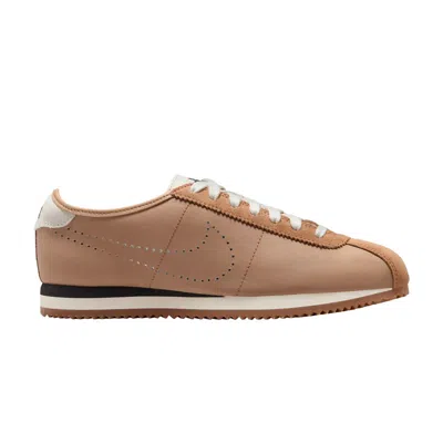 Pre-owned Nike Wmns Cortez Leather 'pale Shale Perforated Swoosh' | Tan | Women's Size 9