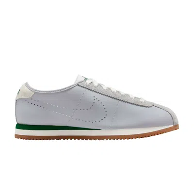 Pre-owned Nike Wmns Cortez Leather 'wolf Grey Perforated Swoosh' | Women's Size 6