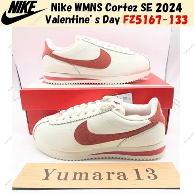 Pre-owned Nike Wmns Cortez Se 2024 Valentine's Day Fz5167-133 Women's Size In White