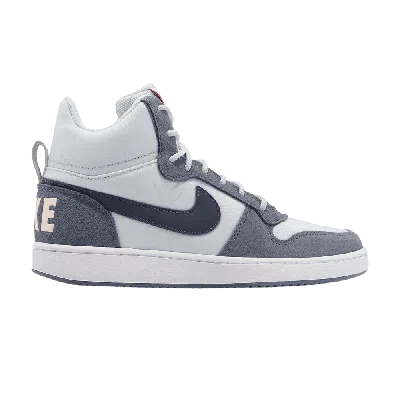 Pre-owned Nike Wmns Court Borough Mid Premium 'pure Platinum' In Grey