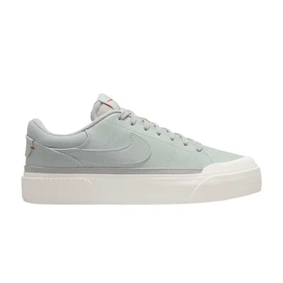Pre-owned Nike Wmns Court Legacy Lift 'light Silver' | Green | Women's Size 11