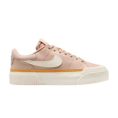 Pre-owned Nike Wmns Court Legacy Lift 'shimmer Pale Ivory' | Brown | Women's Size 12